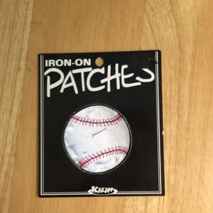 A patch to iron on a piece of merchandise.